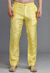 Solid Color Crepe Pant in Yellow