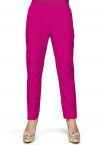 Solid Color Dupion Silk Pant in Fuchsia
