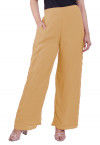 Solid Color Georgette Palazzo in Beige