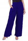 Solid Color Georgette Palazzo in Royal Blue