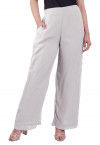 Solid Color Georgette Palazzo in white