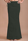 Dark green lycra cotton plain petticoat - G3-WSP00031 