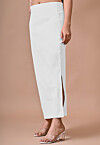 Solid Color Lycra Cotton Shapewear Petticoat in White