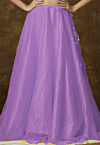 Solid Color Organza Skirt in Lavender