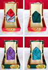Solid Color Pocket Square Combo in Multicolor