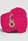 Solid Color Pure Kota Silk Unisex Turban in Fuchsia