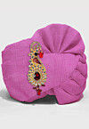 Solid Color Pure Kota Silk Unisex Turban in Pink
