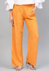 Mustard Printed Rayon Palazzo