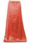 Solid Color Satin Petticoat in Dark Peach