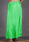 Solid Color Satin Petticoat in Light Green