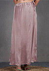 Solid Color Satin Petticoat in Old Rose