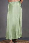 Solid Color Satin Petticoat in Pastel Green