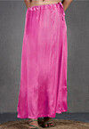 Solid Color Satin Petticoat in Pink