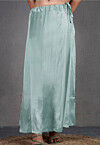 Solid Color Satin Petticoat in Sky Blue