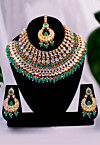 Stone Studded Choker Necklace Set
