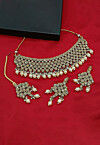 Stone Studded Choker Necklace Set