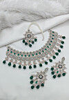 Stone Studded Choker Necklace Set