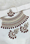 Stone Studded Choker Necklace Set