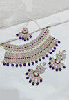 Stone Studded Choker Necklace Set