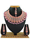 Stone Studded Choker Necklace Set