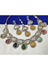 Stone Studded Choker Necklace Set
