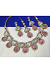 Stone Studded Choker Necklace Set