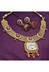 Stone Studded Choker Necklace Set