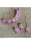 Stone Studded Choker Necklace Set