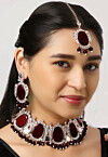 Stone Studded Choker Necklace Set
