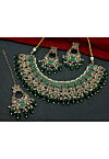 Stone Studded Choker Necklace Set
