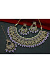 Stone Studded Choker Necklace Set