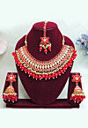 Stone Studded Choker Necklace Set