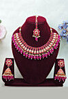 Stone Studded Choker Necklace Set