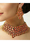 Stone Studded Choker Necklace Set