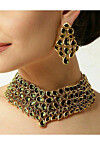Stone Studded Choker Necklace Set