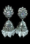 Stone Studded Jhumka Style Earrings