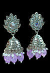 Stone Studded Jhumka Style Earrings