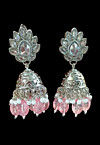 Stone Studded Jhumka Style Earrings