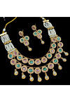 Stone Studded Layered Necklace Set