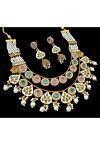 Stone Studded Layered Necklace Set