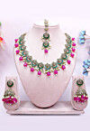 Stone Studded Necklace Set