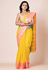 Tant Pure Cotton Saree in Yellow