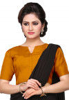 Art Dupion Silk Blouse in Mustard