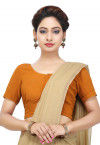 Plain Georgette Blouse in Mustard