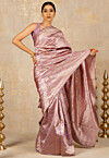 Woven Art Silk Saree in Pink