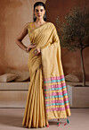 Bhagalpuri Silk Saree in Mustard