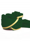 Woven Chanderi Silk Turban in Green