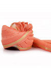 Woven Chanderi Silk Unisex Turban in Peach