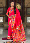 Paithani Saree in Fuchsia