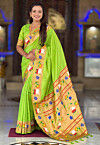 Paithani Saree in Light Green